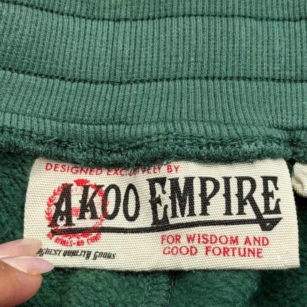 AKOO Sweatpants Mens 2XL Joggers Fleece Tapered Drawstring - Picture 4 of 12